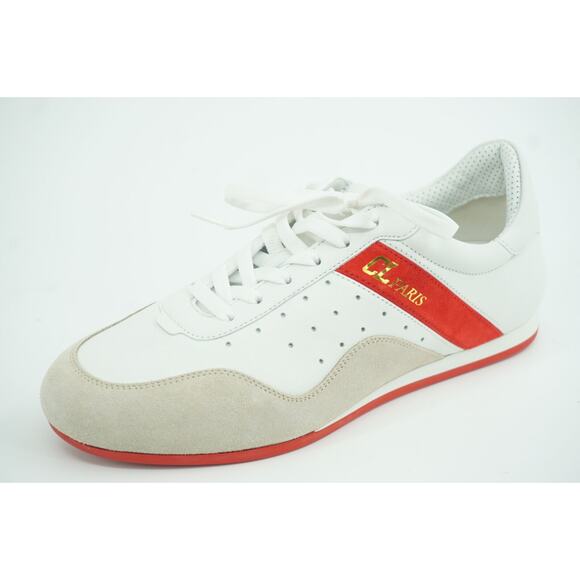 Christian Louboutin My K Low Donna Flat Leather Sneakers SZ 36.5 White NIB - Picture 11 of 11